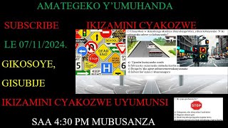 AMATEGEKO Y’UMUHANDA🚨🚔IBIBAZO N’IBISUBIZO🚨🚔BY’IKIZAMI CY’URUHUSHYA RWAGATEGANYO CYAKOZWE 07/11/ 2024