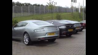 Aston Martin Nordschleife test center and V8 Vantage Sound