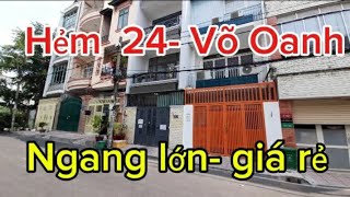 Bán nhà hẻm xe hơi lớn 24 - Võ Oanh (D3) - Q.Bình Thạnh- 4.5 ×17m - 4 tầng.