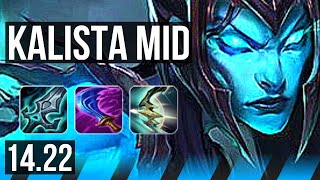 KALISTA vs TWISTED FATE (MID) | BR Grandmaster | 14.22