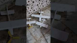 how to make tharmacole Airplane  Rubber band pawer aeroplane ✈️ ♥️ #youtubeshorts #automobile #####