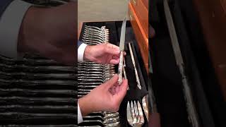 Antique 994-piece silver set 😱 #shorts #ViralVideo #DailyShorts #Entertainment #FYP