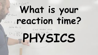 Calculate your reaction time - Physics