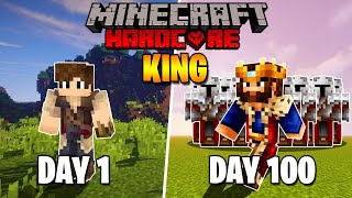 I Survived 100 Days as a King in Minecraft Hardcore