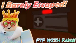 I Barely Escaped!! Flee the Facility With Fans