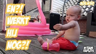 DJÉ GOOIT IPHONE 8 IN ZWEMBAD ☆ DRIELING FAMILIE VLOG #150