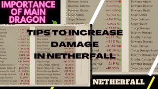 KOA TIPS || How To Increase Damage % In Netherwar || Importance Of Main Dragon || KOA