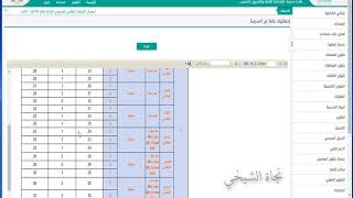 طريقة استخراج احصائية لبيانات المدرسة من نظام نور