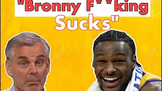 Colin Thinks Bronny Can NOT Win Rookie Of Year!              #bronnyjames #bronny