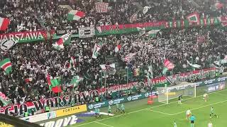 Legia Warszawa - ŁKS Łódź. Radość kibiców po golu Antolicia na 2-1