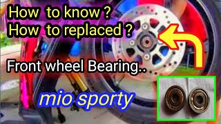 How to install bearing on mio sporty.front wheel.Tutorial