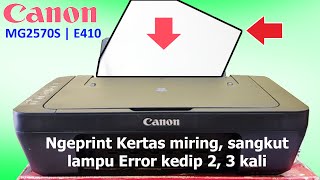 Canon MG2570S Paper Jam Printer, Pulls paper slanted, Paper gets stuck, Blinks 2 times, 3 times