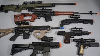 ALL Sniper Rifle style Toy Gun - SVD - AWP - HK416 Airsoft M4 - Realistic Toy Guns Collection