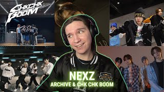 DANCER REACTS TO NEXZ(넥스지) Archive & "Chk Chk Boom" Dance Practice (Stray Kids Cover)