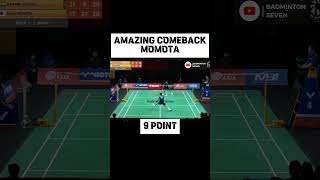 AMAZING COMEBACK Kento Momota (JPN) vs Kidambi Srikanth (IND) part. 2 BATC  2024 #badminton