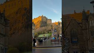 Edinburgh castle views from the street 😍 #travel #ytshorts #edinburgh