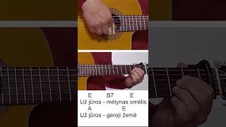 Už jūros 🎸 Gitaros pamokos. Mokomės groti gitara!