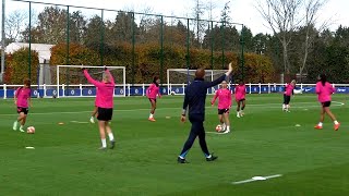 Chelsea train ahead of Celtic Women's Champions League clash