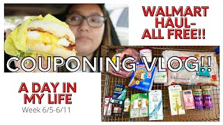 WALMART HAUL + Couponing VLOG || ALL DIGITAL & ALL FREE!! (Week 6/5-6/11)