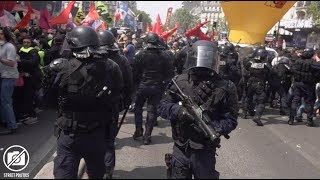 Brutale répression policière de la manif du 1er Mai 2019 à Paris avec les Gilets Jaunes