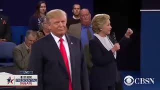 " Because you'd be in jail" trump to Hillary in debate