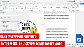 Cara Merapikan Paragraf Pada Makalah dan Skripsi di Microsoft Word Bagi Pemula