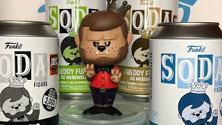 Freddy Funko as Werewolf Funko Soda opening