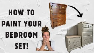 HOW TO PAINT YOUR BEDROOM FURNITURE