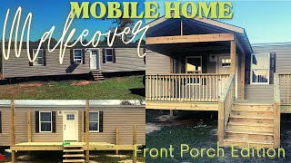 DOUBLEWIDE MOBILE HOME MAKEOVER| Building a 10x20 Deck