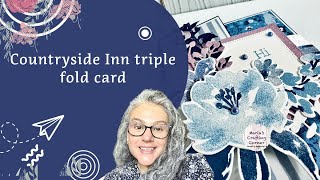 Countryside inn triple fold card