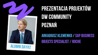 Prezentacja projektów Machine Learning z Poznania | Arkadiusz Klemenko | DW Community