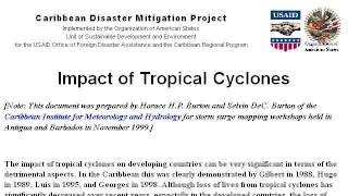 About The Environmental Effects Of Tropical Cyclones