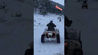 Polaris scrambler 1000s snow #4x4 #viral #offroad #snow #drift