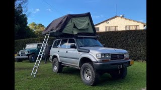 Instalamos una Carpa de techo TRE Nohra instalada en el Land Cruiser serie 80.