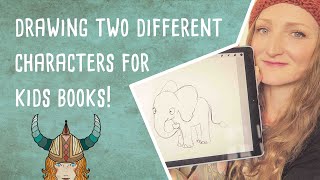 Sketch with me: Picturebook vs  Kidsbook Character