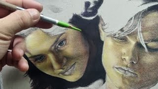 LIVE DRAWING! How to Draw Titanic using Pastel Pencil- Tutorial