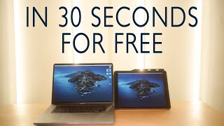 Turn your iPad into a second monitor in 30 seconds (no app)