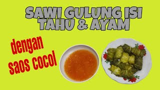 SAWI GULUNG ISI TAHU DAN AYAM