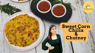 Sweet Corn Chilla | Chilla Recipe | Breakfast Recipe | Corn Chilla Recipe