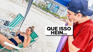 MEU CRUSH ME ESPIOU DE BIQUÍNI NA PRAIA!