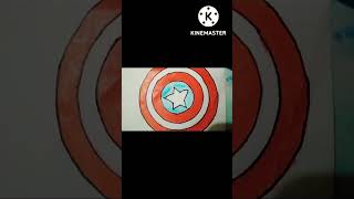 captian America shield 🛡️ art easy 🛡️🛡️if you are a fan of Avengers then like it and subscribe 👍 ok