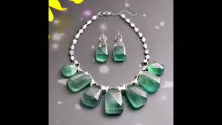 Beautiful Fluorite Jewelry Sets 😍