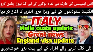 Italy nulla osta 2024 update|nulla osta check online|italy immigration + deportation update