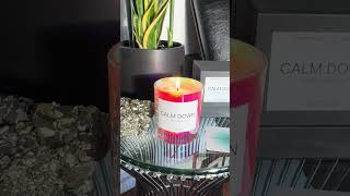 CALM DOWN with our non-toxic , palo santo, smoky bonfire candle made with pure coconut wax