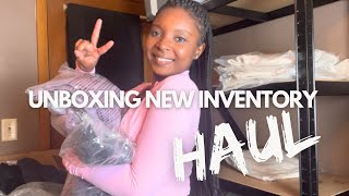 SMALL BUSINESS VLOG | Unboxing New Inventory + Inventory Haul + Loungewear