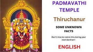 What you never knew about Padmavathi temple - Padmavathi temple Tiruchanur information - English