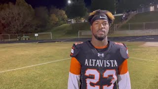 Altavista’s Ladainian Stone talks about surpassing the 4,000-career rushing mark.