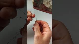 ترفندی برای آسان نخ کردن سوزن#آموزش#خیاطی#sewing#سوزن