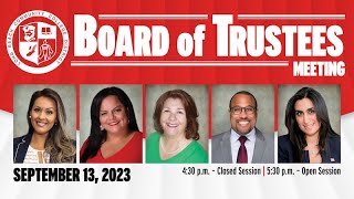 LBCCD Board of Trustees Meeting - September 13, 2023