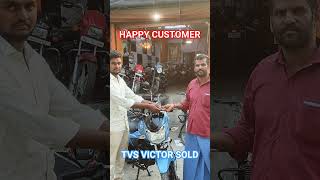 delivery post Tvs victor sold happy customer #victor #shorts